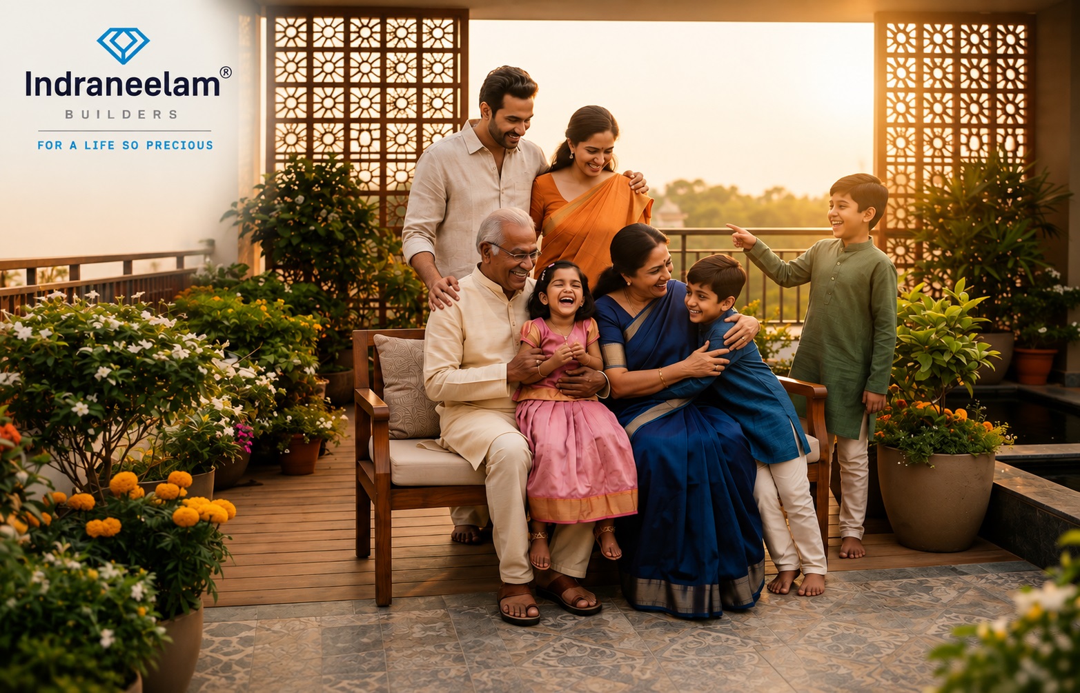 Indraneelam LivAura residential apartments near Guruvayur temple town